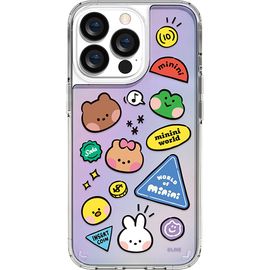 [S2B] Line Friends Minini Hologram Iphone Case_ Authenticated product, slim design, TPU material_ Made in KOREA